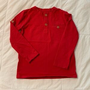 Ollie Jay Youth Red Long Sleeve Shirt. Size 8.